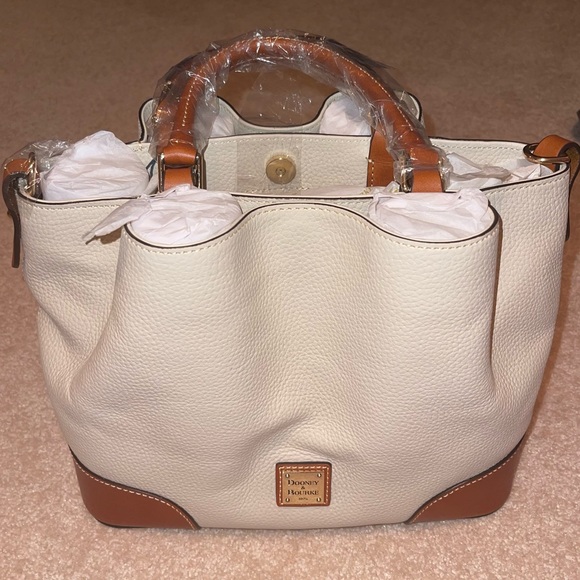 NWT Dooney & Bourke Brenna (Pebble Grain) - Bone - Picture 3 of 7